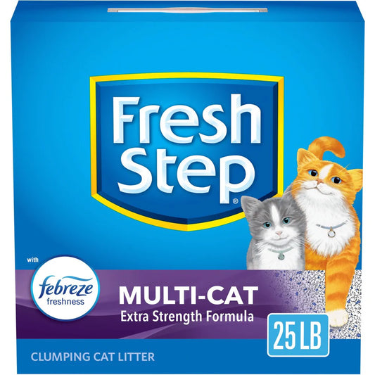 FRESH STEP MULTI CAT CON FEBREZE X 25 LB