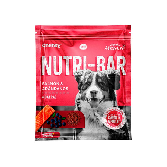 NUTRI BAR SALMON Y ARANADANOS X 150G