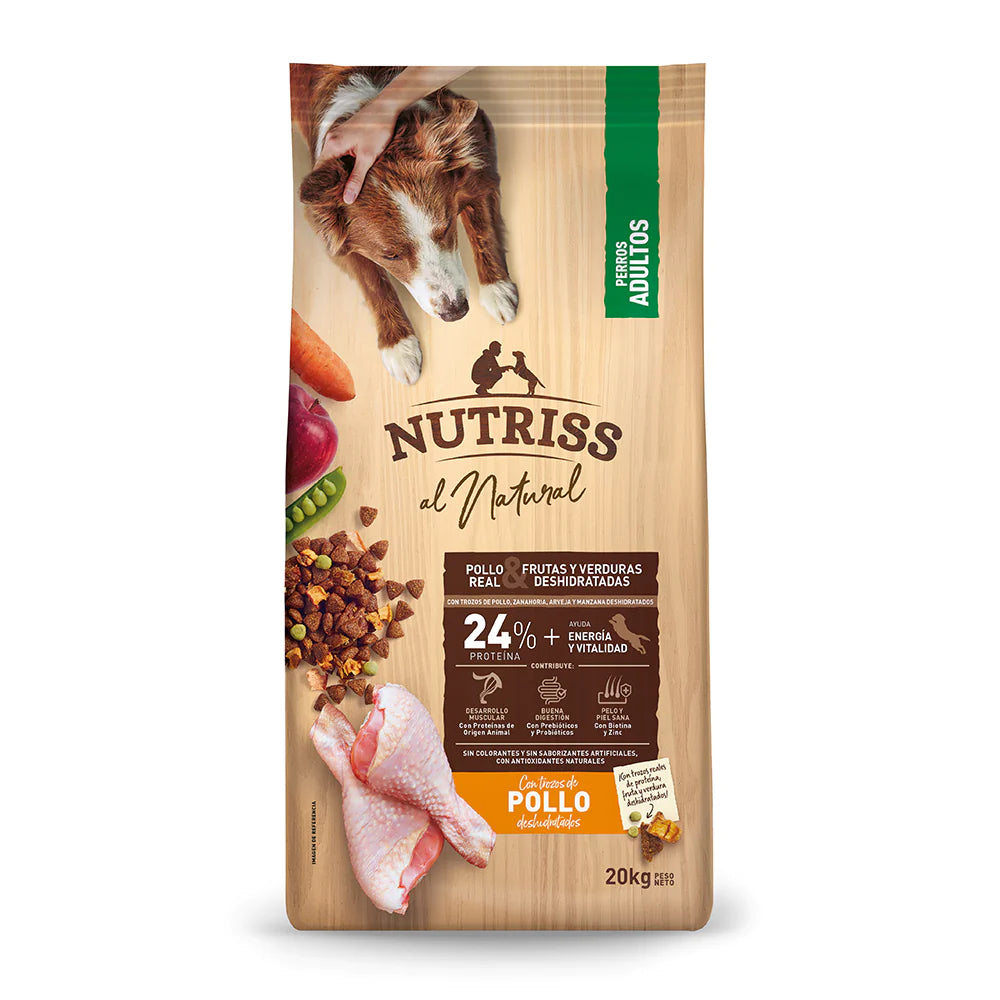 NUTRIS AL NATURAL ADULTO POLLO X 20 KG