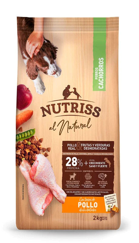 NUTRIS AL NATURAL CACHORRO POLLO X 2 KG