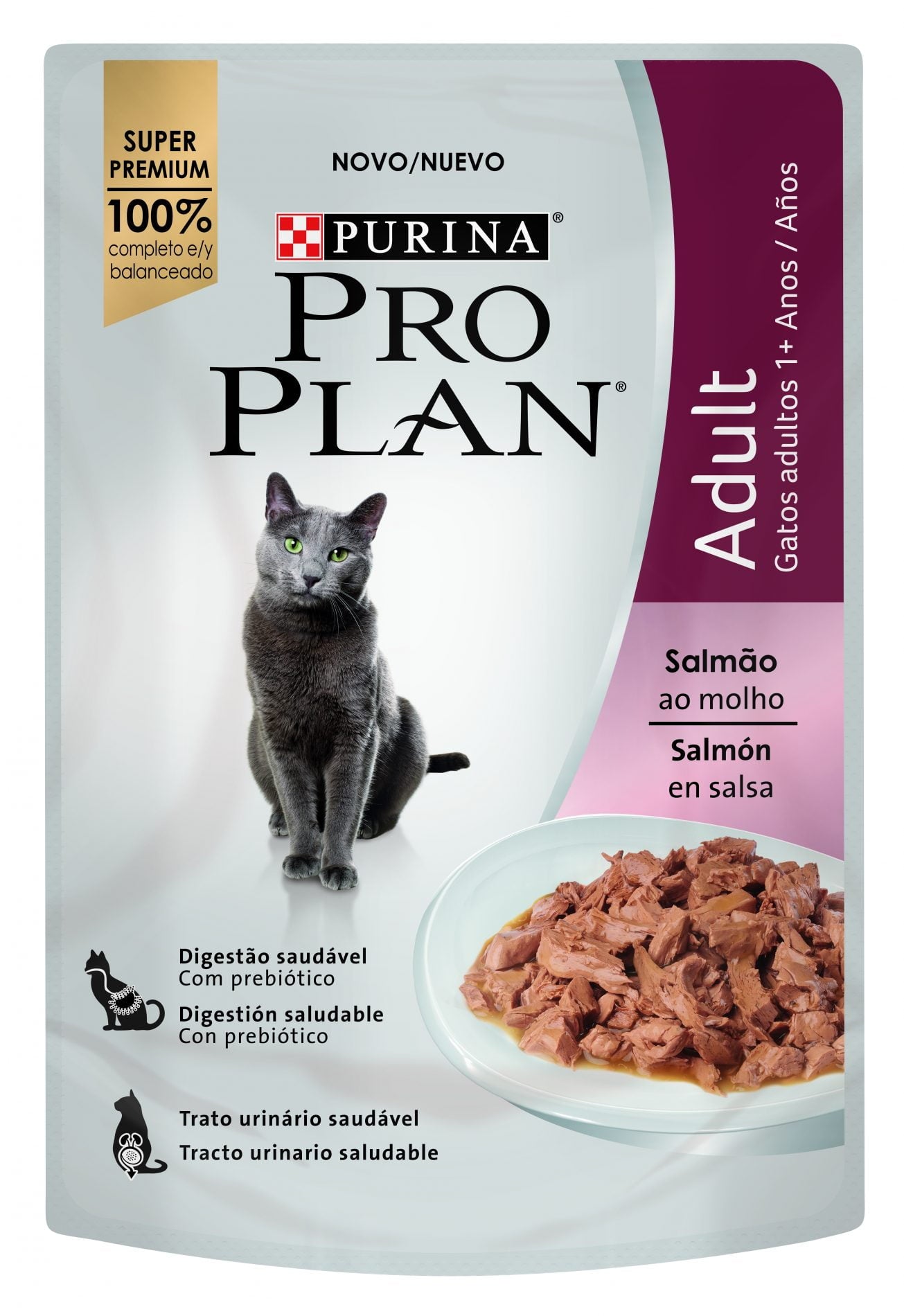 PRO PLAN WET CAT AD SALMON EN SALSA 85G