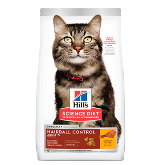 HILLS F ADULTO 7 + HAIRBALL X 3.5 LB -1.59 KG