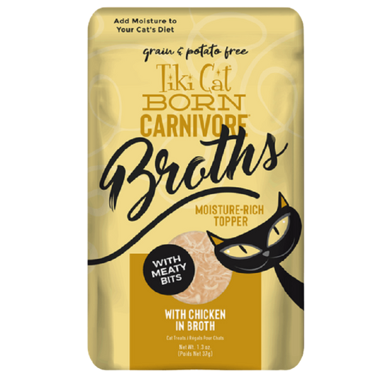 TIKI CAT BROTH POLLO EN CALDO X 37 GR POUCH