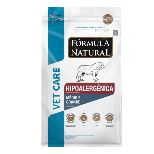 VET CARE HIPOALERGENICA CAES MEDIANO Y GRANDE X 2 KG