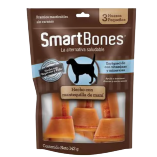 SMARTBONES PEANUT BUTTER SMALL 3PK