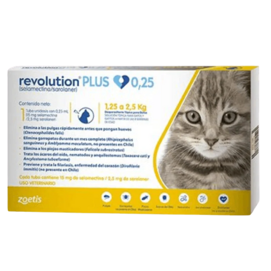 REVOLUTION PLUS 0.25 ML AMARILLO X3 TABS