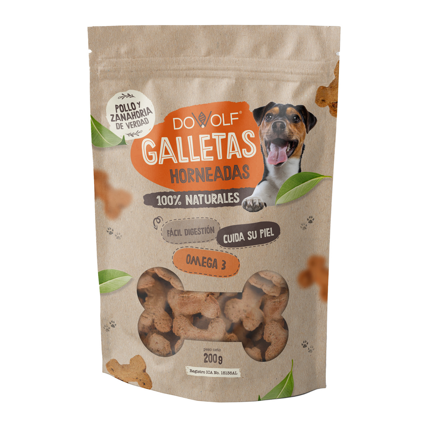 GALLETA S POLLO Y ZANAHORIA OMEGA X 200 GR