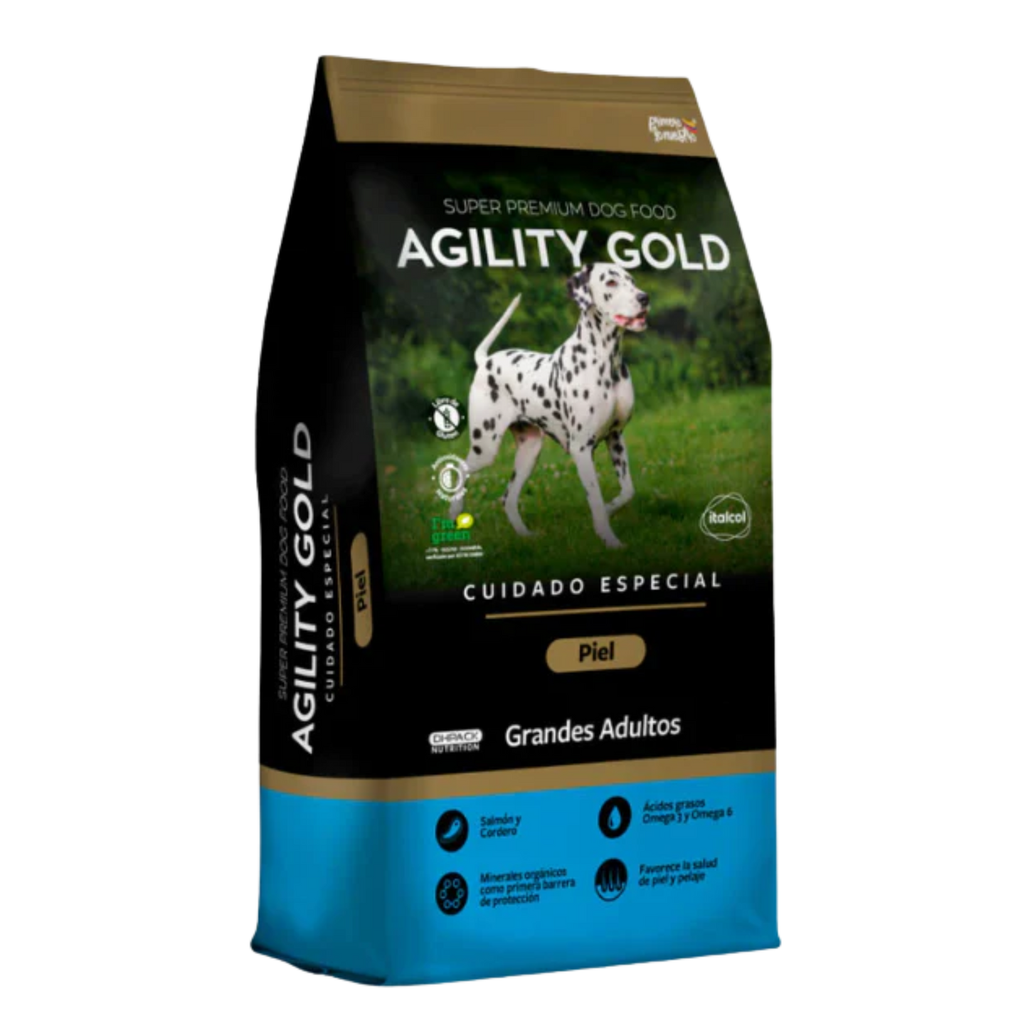 AGILITY GOLD GRANDES ADULTOS PIEL X 3 KG