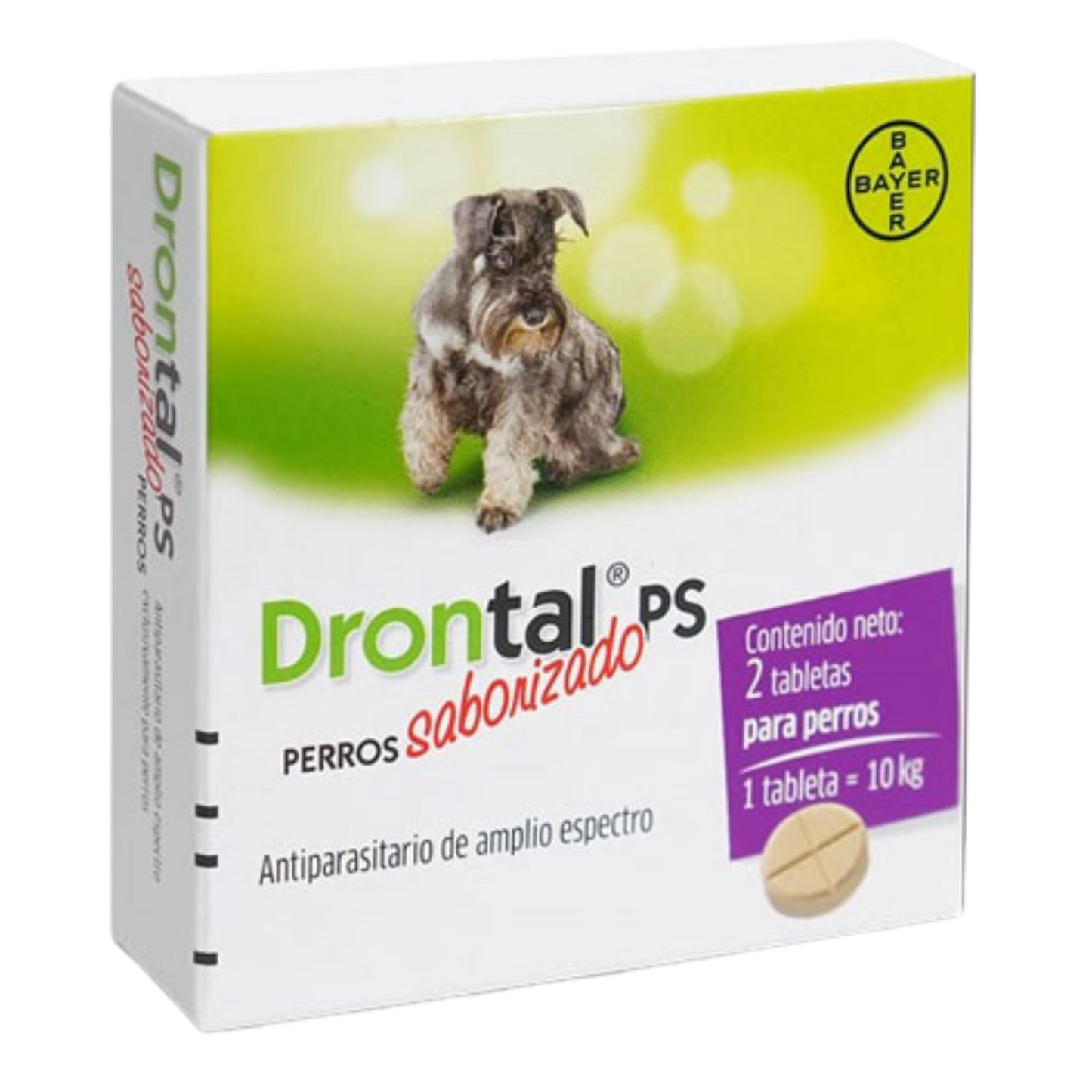 DRONTAL PS PERRO MEDIANO CAJA  X 2TABS