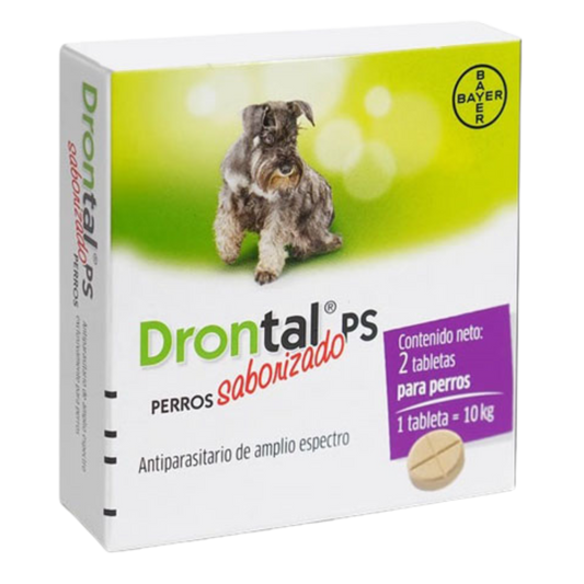 DRONTAL PS PERRO MEDIANO CAJA  X 2TABS