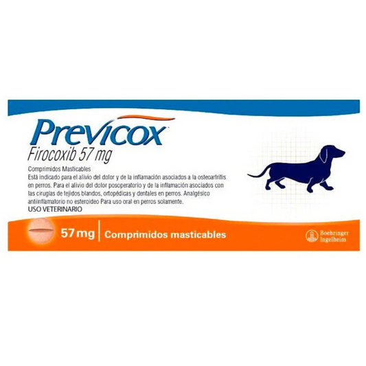 PREVICOX 57MG X 30 X 10 COMPRIMIDOS MASTICABLES PERRO