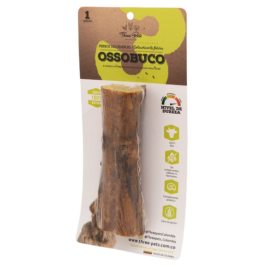 THREE PETS DOG SNACK OSSOBUCO X 1 UND X 220 GR
