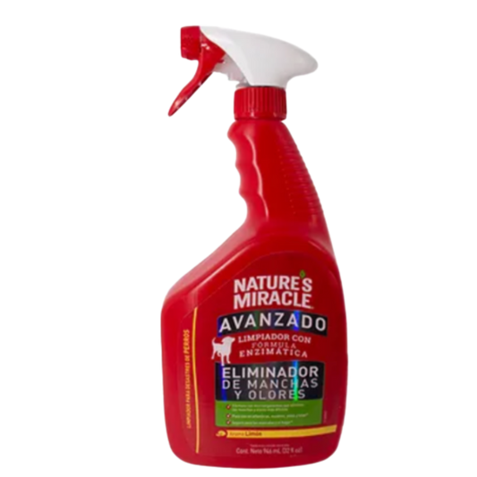 NATURE MIRACLE ELIMINADOR DE MANCHAS Y OLORES LEMON X 32 OZ