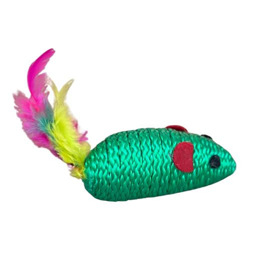 JUGUETE PARA RATONCITO PLUMA GRANDE