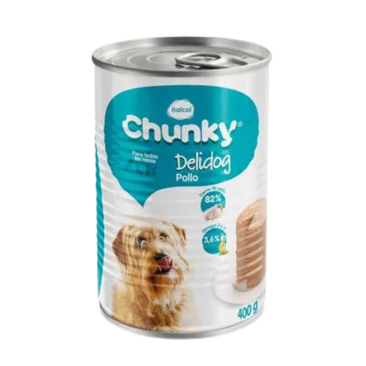 DELIDOG POLLO BANDEJA LATA X 400 GR