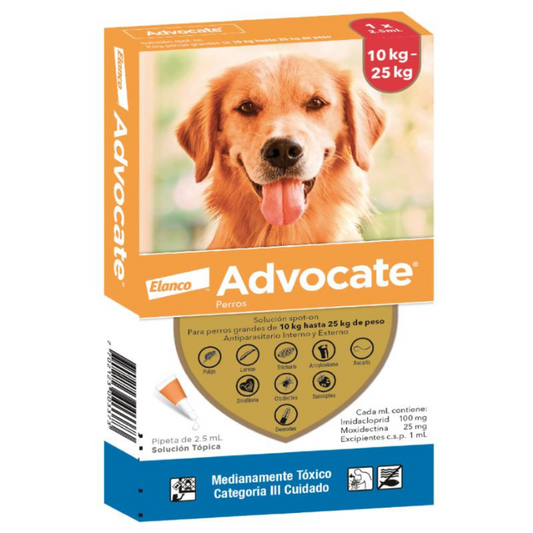 ADVOCATE PERRO 2.5 ML (10-25 KL) BAYER