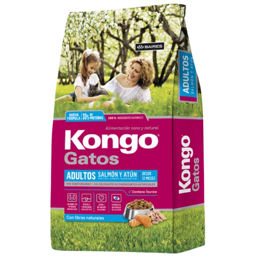 KONGO GATOS ADULTO SALMON Y ATUN X 1 KG
