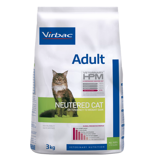 VIRBAC ADULTO CAT NEUTERED X 1.5 KG