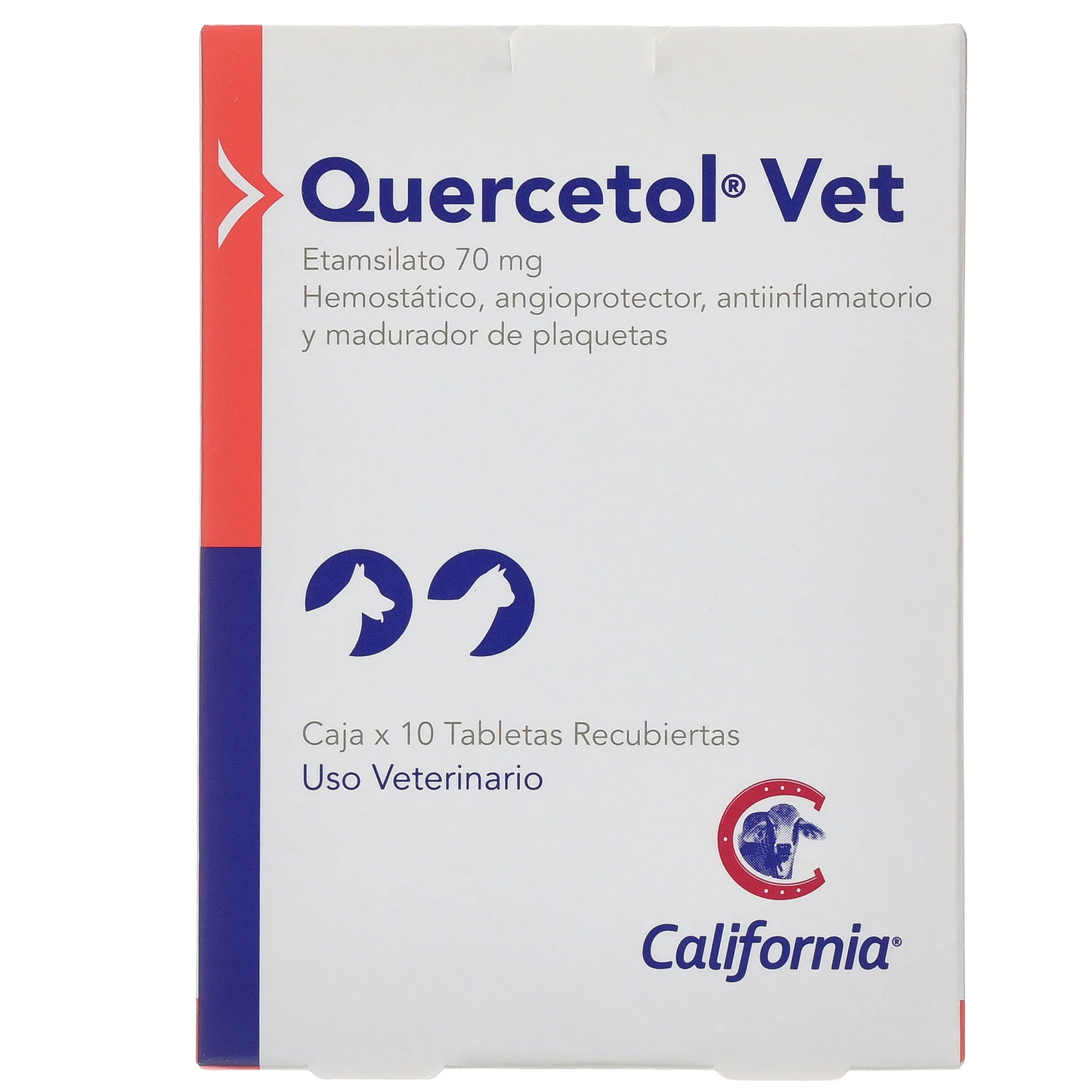 QUERCETOL 100 MG CAJA X 10 TABS CALIFORNIA