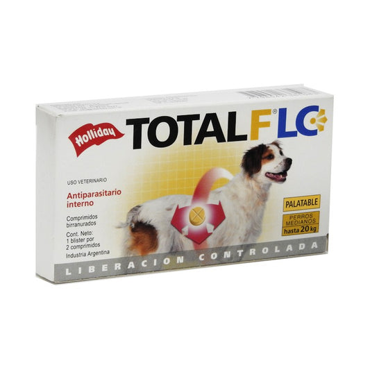 TOTAL FLC PERRO MEDIANO X 30 BLISTER X 2 COMPRI HASTA 20 KG