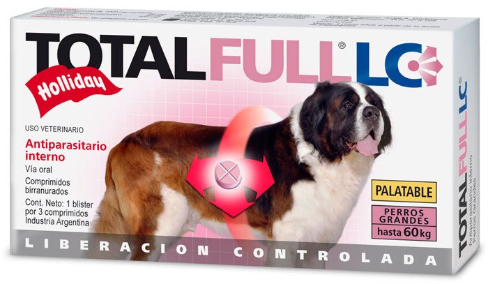 TOTAL FLC PERROS GRANDES X 24 BLIXTER X 3 COMPRIMIDOS HASTA 60 KG 72 UNDS