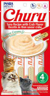 INABA CHURU TUNA RECIPE WITH CRAB FLAVOR X 4 UNDS