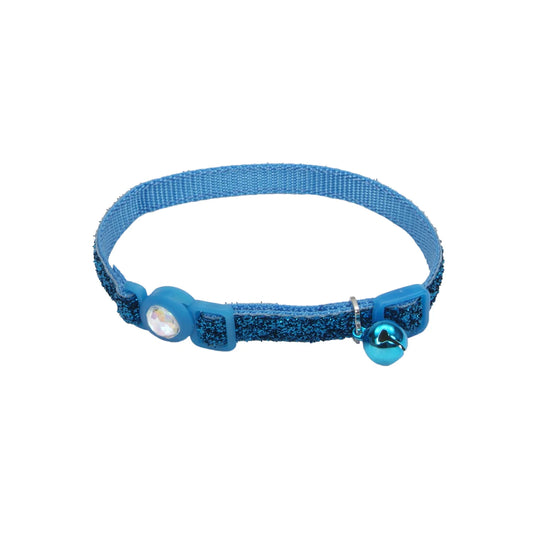 COASTAL COLLAR GATO BRILLANTE AZUL