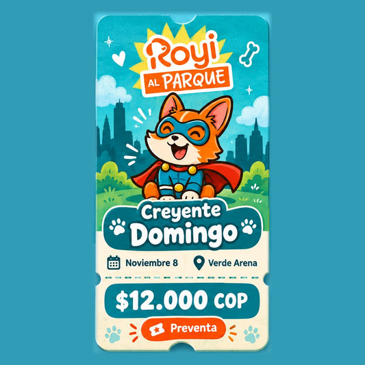 Boleta Creyente Domingo – ROYI AL PARQUE