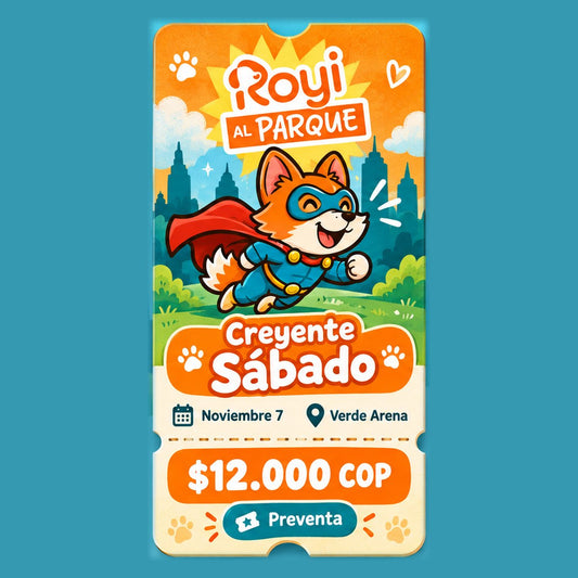 Boleta Creyente Sábado – ROYI AL PARQUE