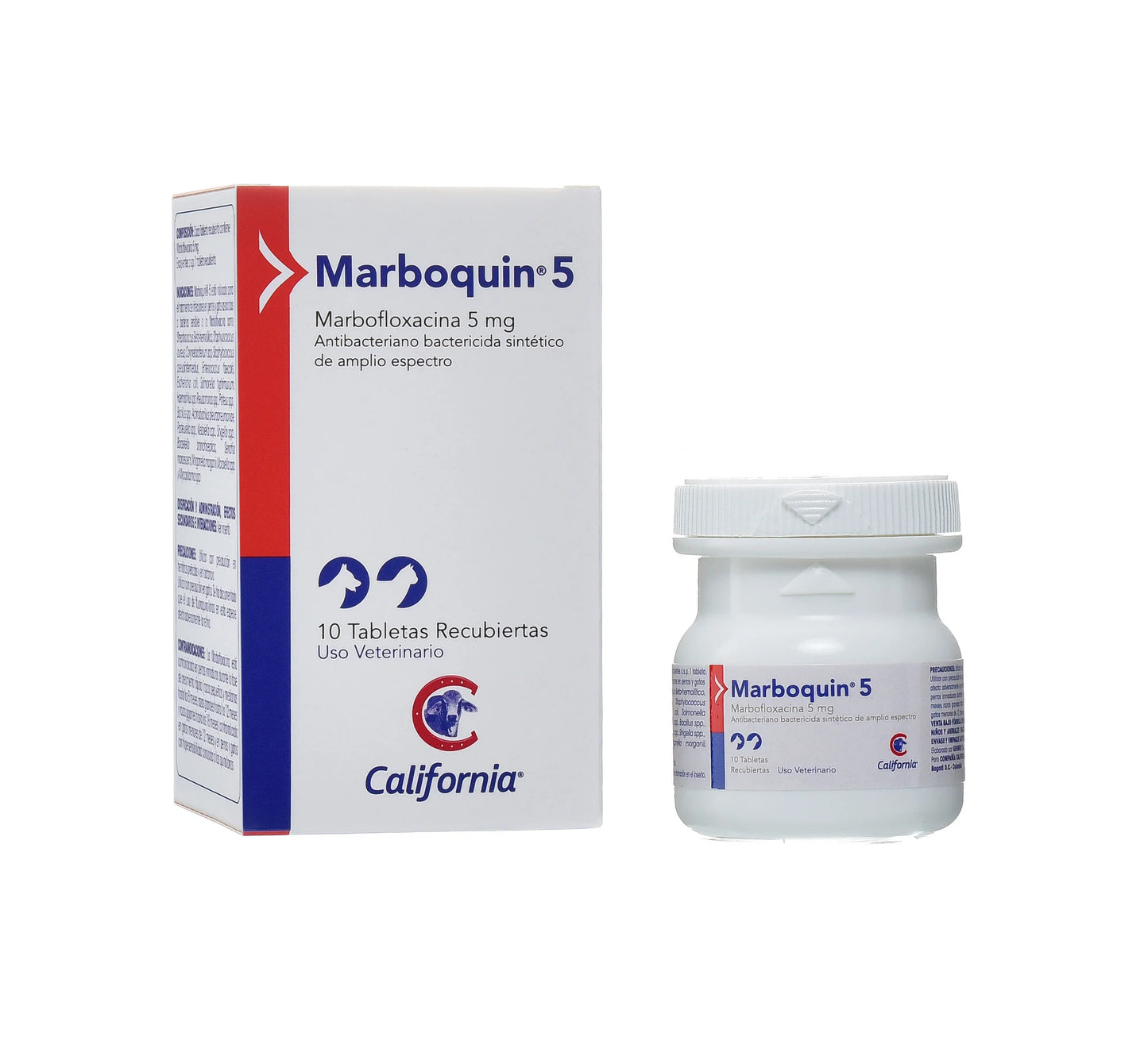 MARBOQUIN 5 MG TARRO X 10 TAB 2 KLS