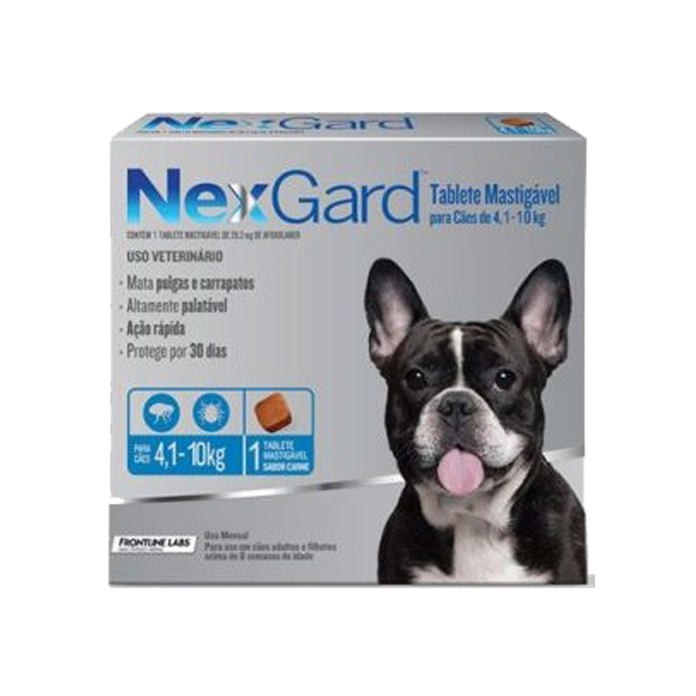 NEXGARD X 1TAB DE 4.1-10 KG PERROS AZUL