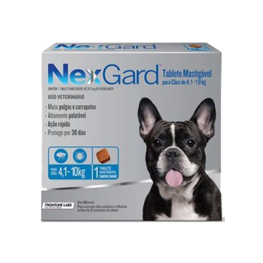 NEXGARD X 1TAB DE 4.1-10 KG PERROS AZUL