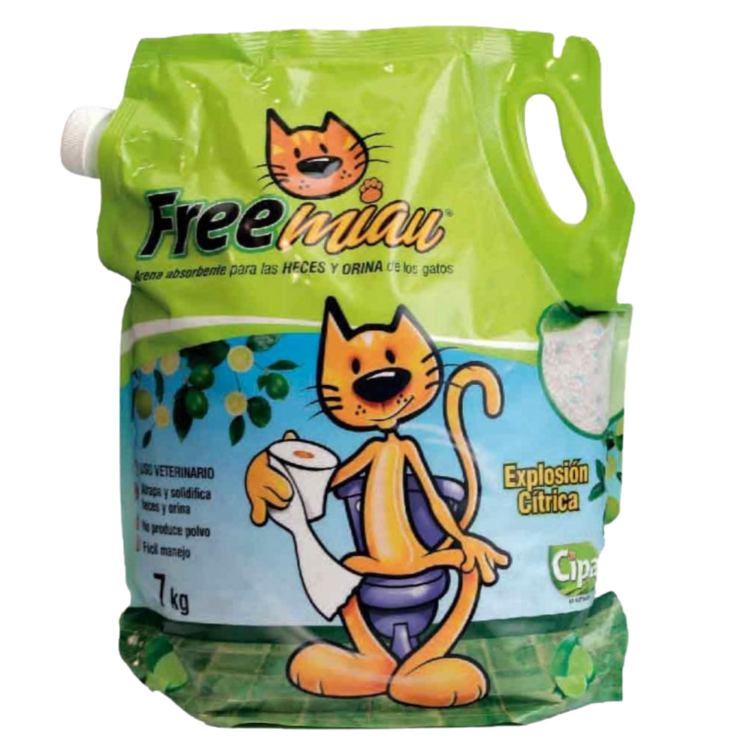 FREEMIAU ARENA CITRICA X 7 KG X 3 UNDS