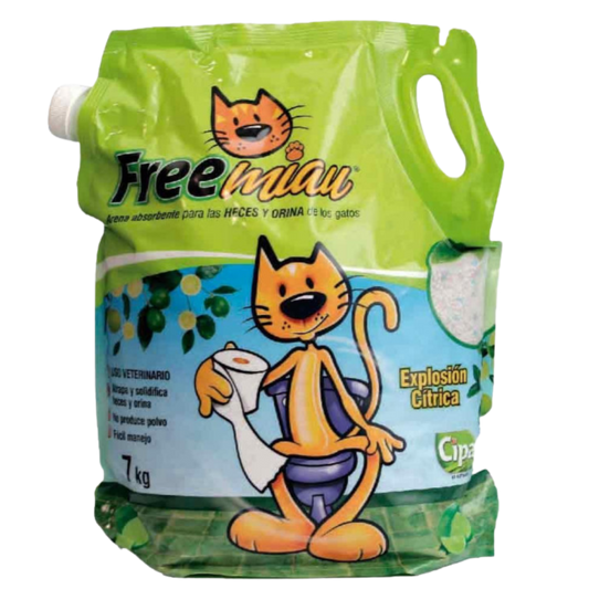 FREEMIAU ARENA CITRICA X 7 KG X 3 UNDS