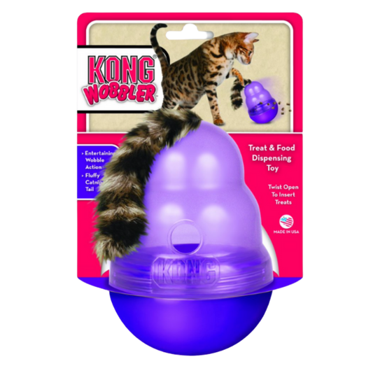 KONG GATO WOBBLER CON PLUMAS