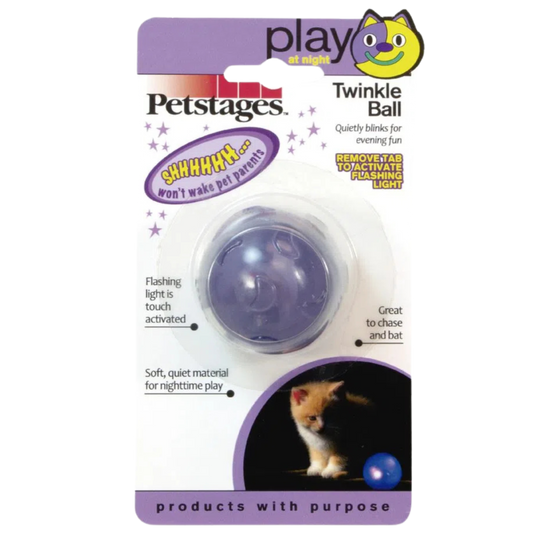 PETSTAGES GATO NIGHTIME PELOTA CON LUZ TWINKLE BALL