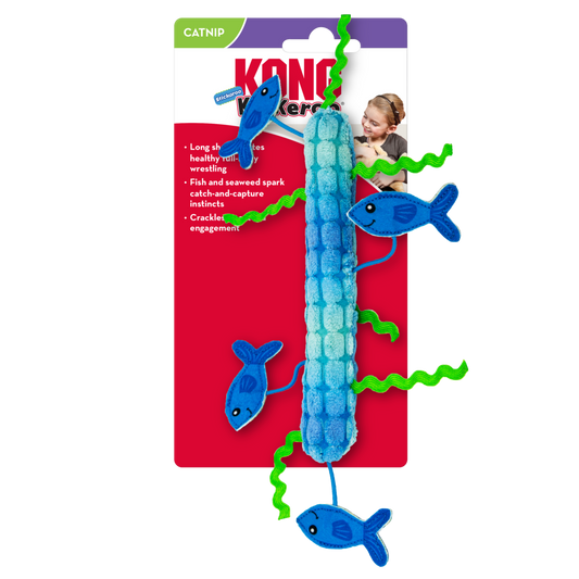 KONG GATO JUGUETE KICKEROO STICKARDOO PECES