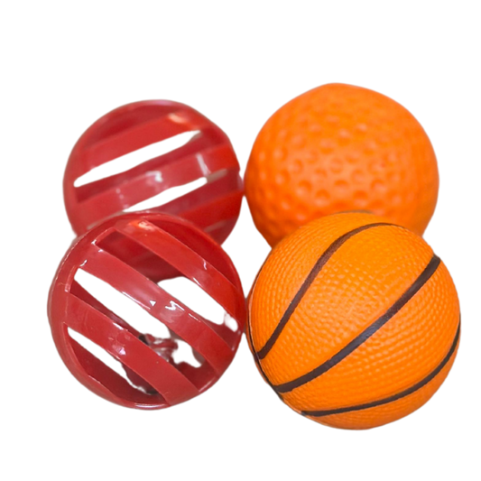 JUGUETE PARA GATO SET X4 PELOTAS BLUE