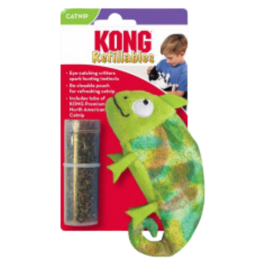 KONG GATO PELUCHE RELLENABLE CAMALEON