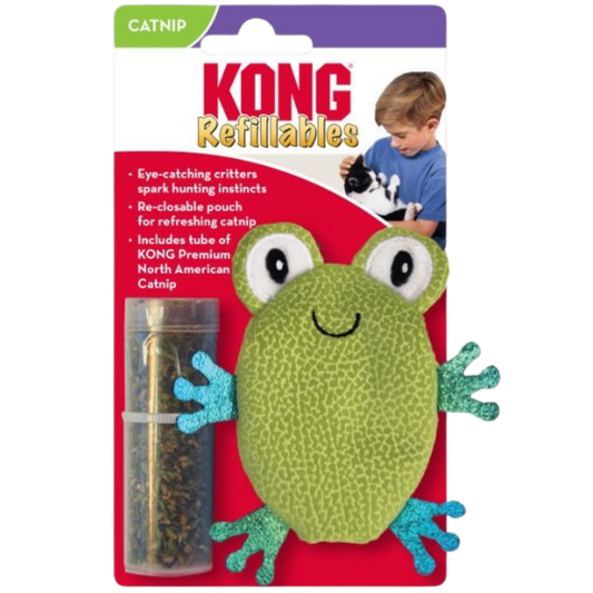 KONG GATO PELUCHE RELLENABLE SAPO
