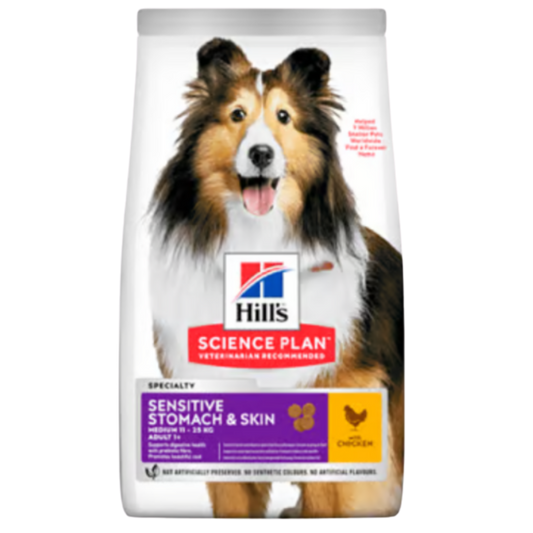 HILLS C ADULTO SENSITIVE STOMACH Y SKIN X 4.4 LB - 1.99 KG