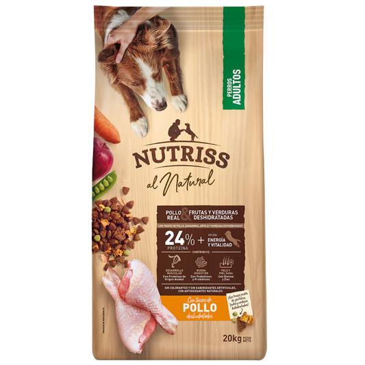 NUTRIS AL NATURAL ADULTO POLLO X 20 KG