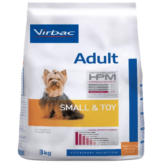 VIRBAC ADULTO DOG SMALL & TOY X 3 KG