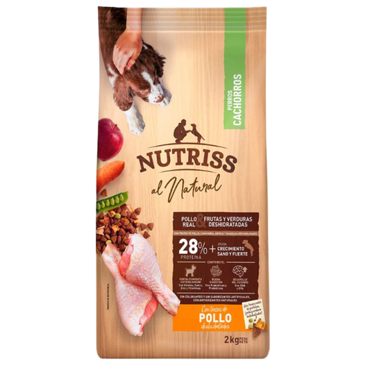 NUTRIS AL NATURAL CACHORRO POLLO X 2 KG