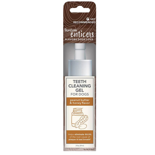 GEL ENTICERS GEL DIENTE PERRO MANTEQUILLA DE MANI Y MIEL X 2OZ
