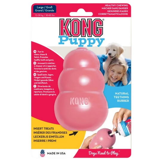 KONG PERRO CAUCHO PUPPY PORTAPASABOCAS MEDIUM