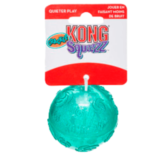 KONG PERRO CRACKLE PELOTA MEDIUM