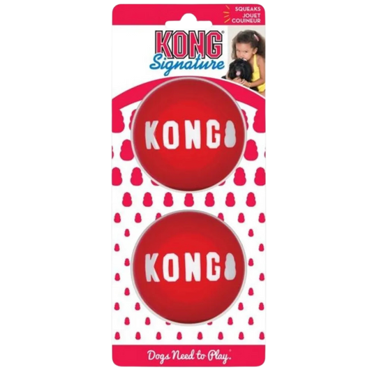 KONG PERRO PELOTAS SIGNATURE MEDIUM X 2 UNDS