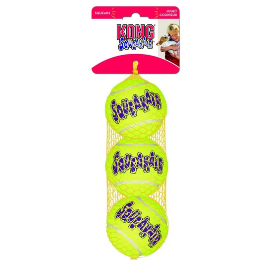 KONG PERRO SQUEAKAIR PELOTA SMALL X 3
