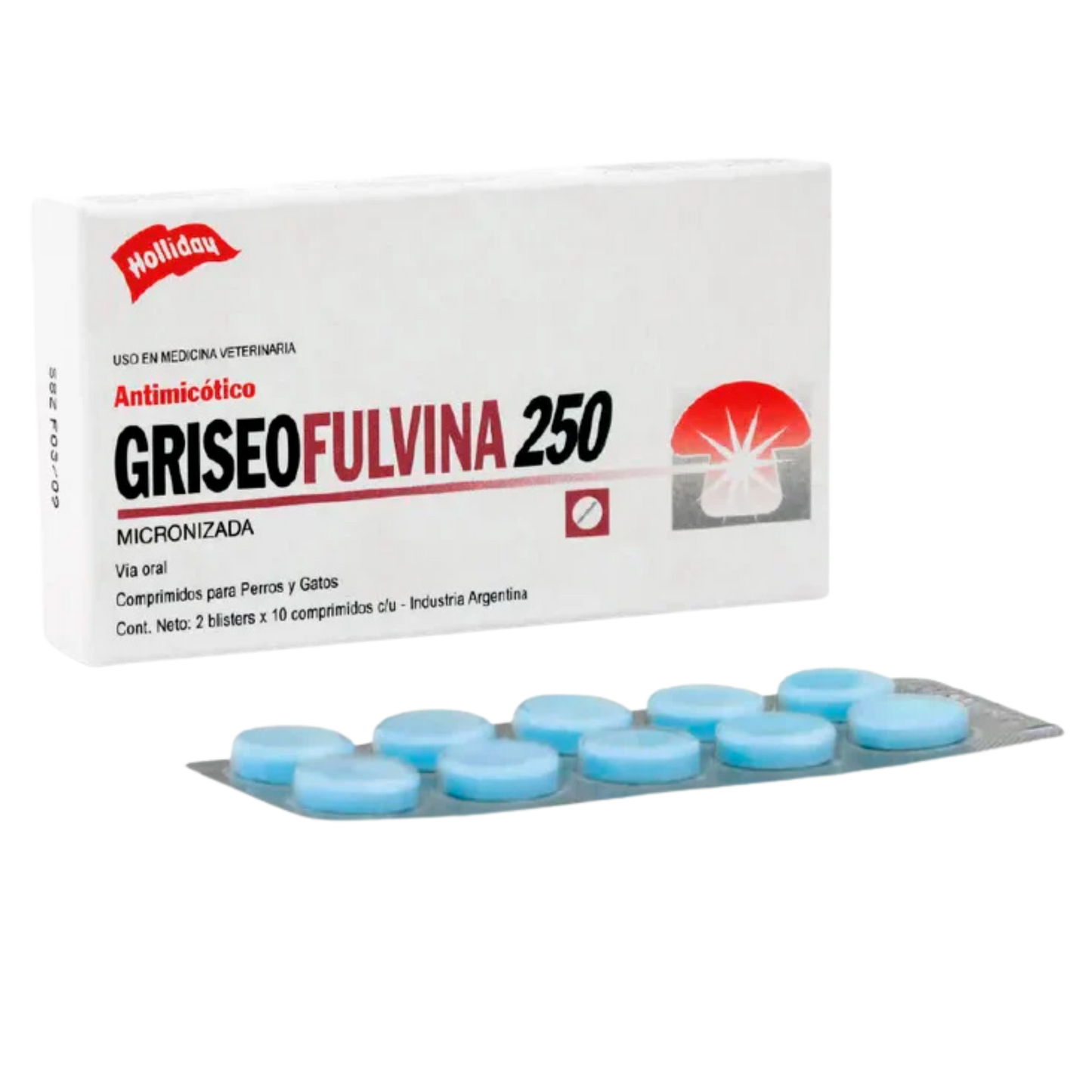 GRISEO FULVINA 250 MG X 20 TABS